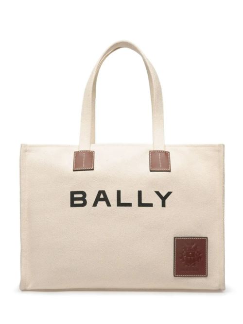 AKELEI TOTE EW BALLY | WAE05C.CV011I135O NATURAL/CUERO-ORO